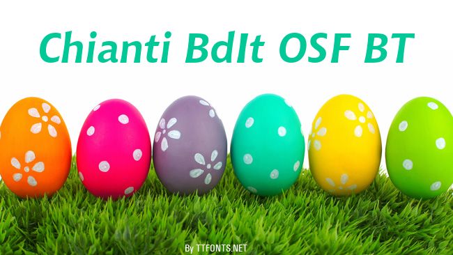 Chianti BdIt OSF BT example