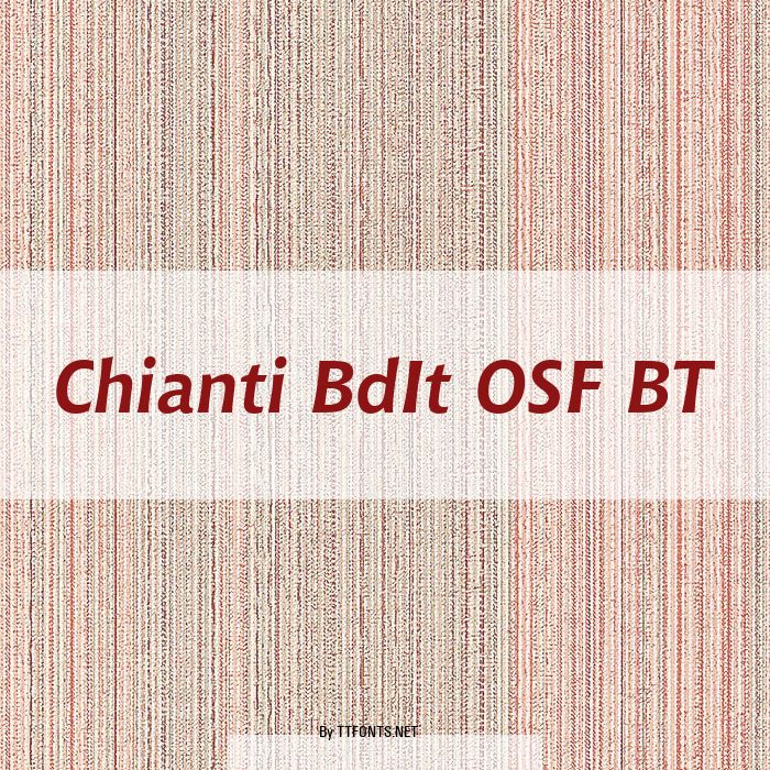 Chianti BdIt OSF BT example