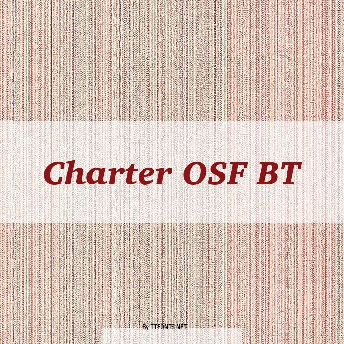 Charter OSF BT example