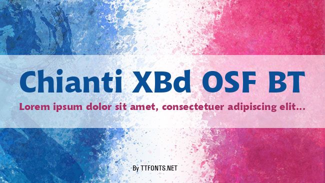 Chianti XBd OSF BT example