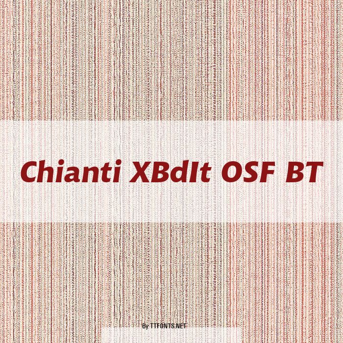 Chianti XBdIt OSF BT example