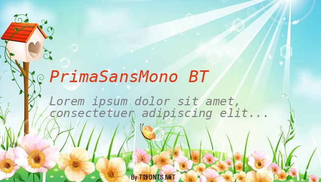 PrimaSansMono BT example