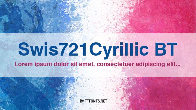 Swis721Cyrillic BT example
