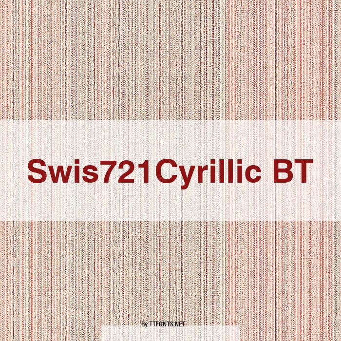 Swis721Cyrillic BT example