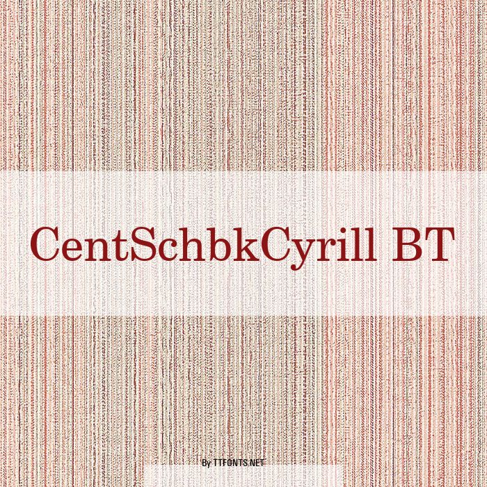 CentSchbkCyrill BT example