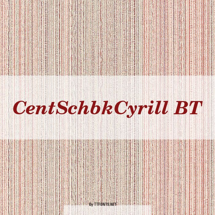 CentSchbkCyrill BT example