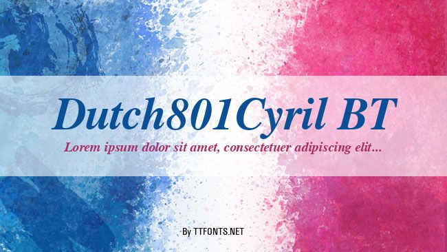 Dutch801Cyril BT example