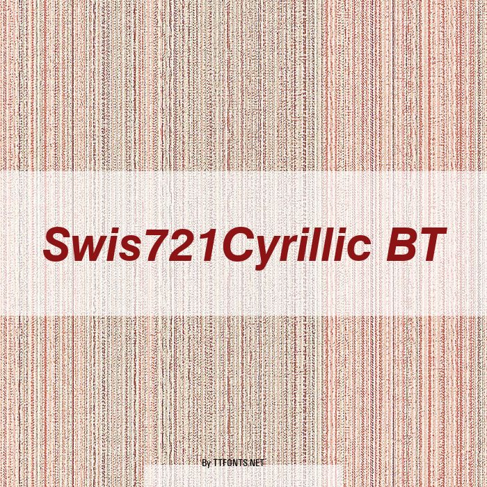 Swis721Cyrillic BT example