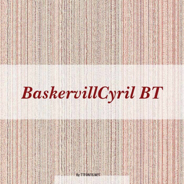 BaskervillCyril BT example