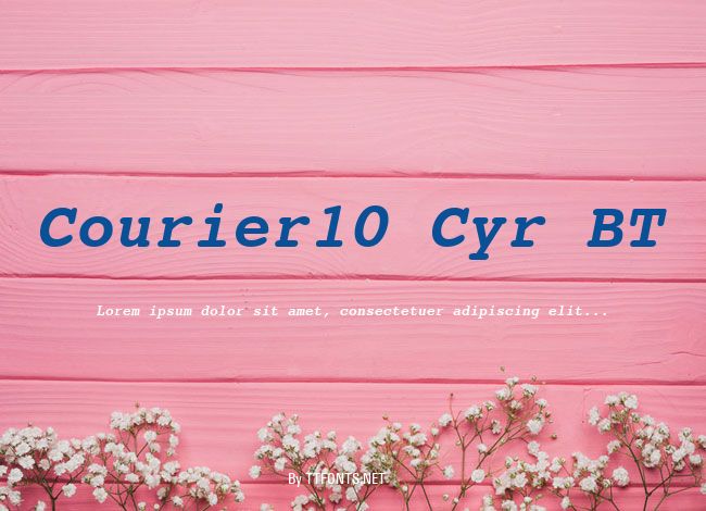 Courier10 Cyr BT example