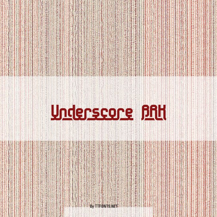 Underscore BRK example
