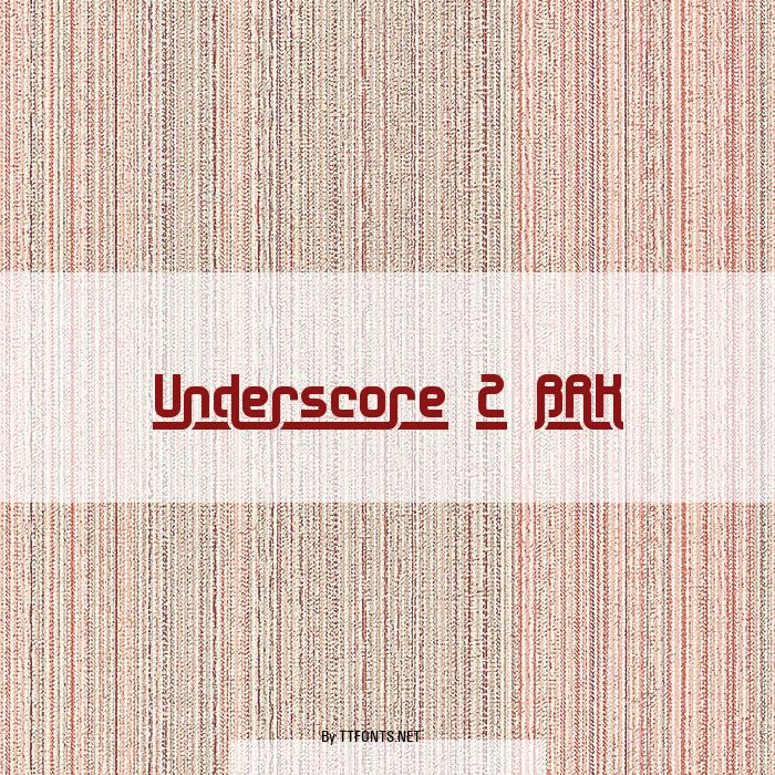 Underscore 2 BRK example