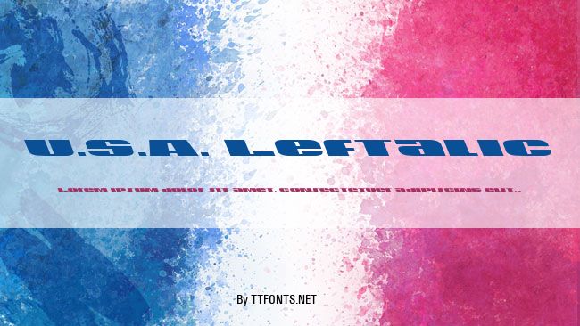 U.S.A. Leftalic example