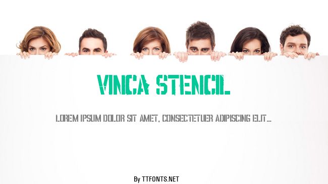 VINCA STENCIL example