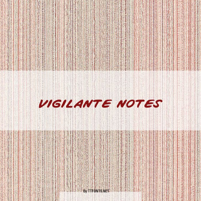 Vigilante Notes example