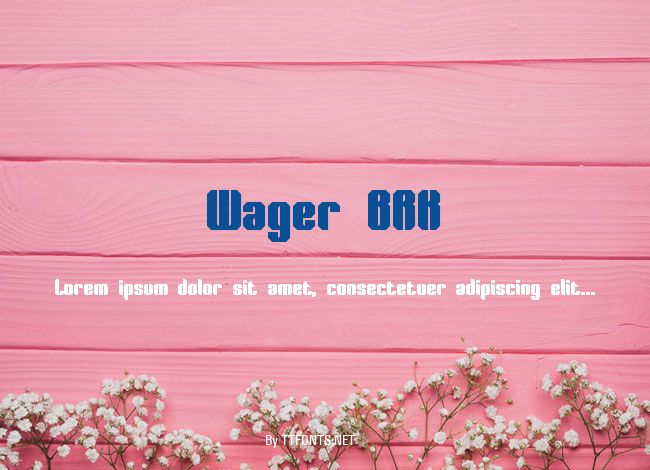 Wager BRK example