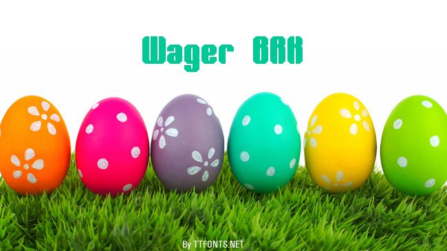 Wager BRK example