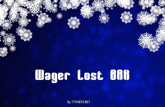 Wager Lost BRK example