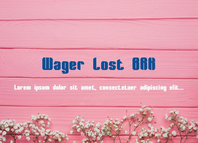 Wager Lost BRK example