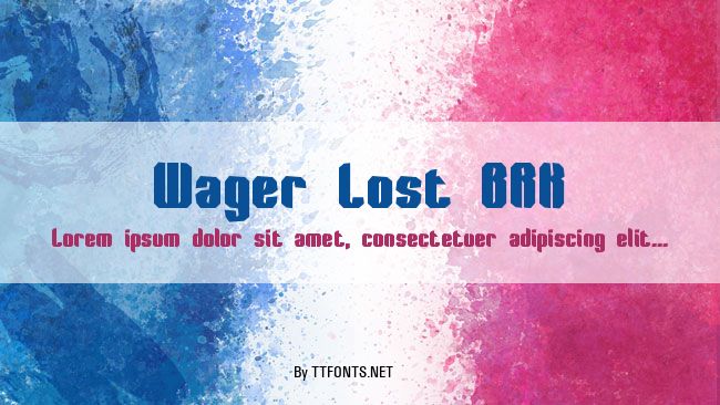 Wager Lost BRK example