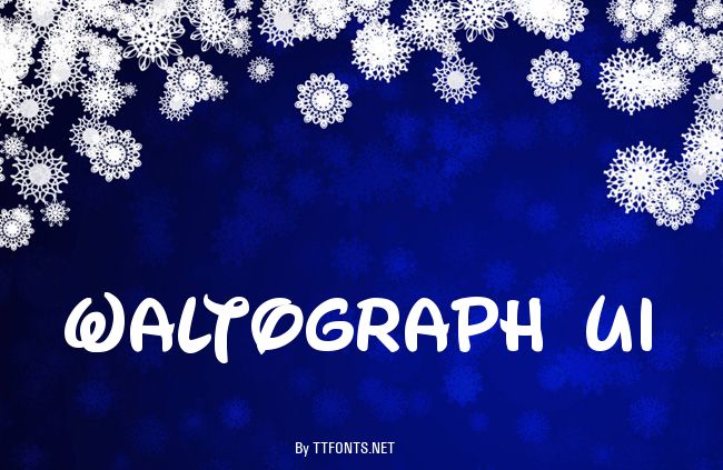 Waltograph UI example