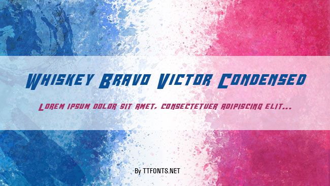 Whiskey Bravo Victor Condensed example