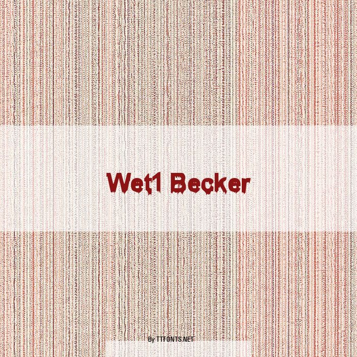 Wet1 Becker example