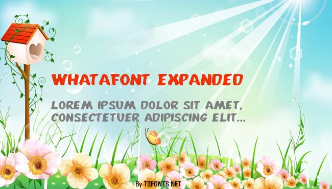 Whatafont Expanded example