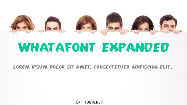 Whatafont Expanded example
