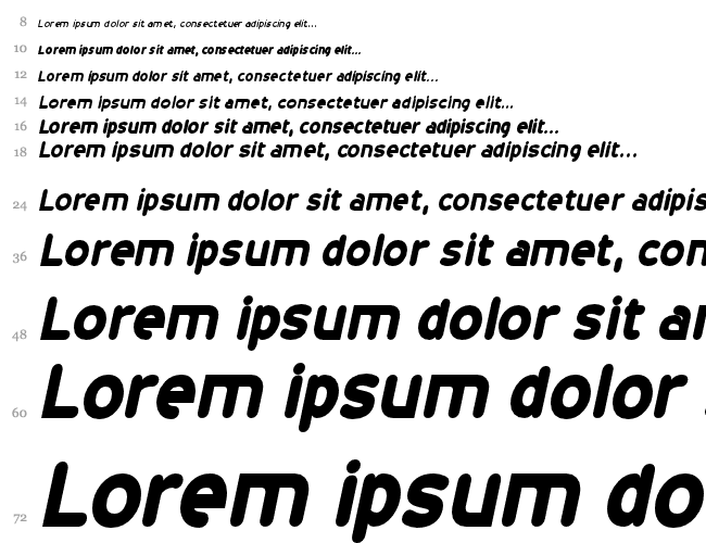 20th Century Font Cascade 