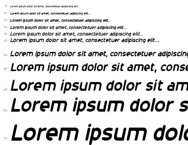 20th Century Font Cascade 