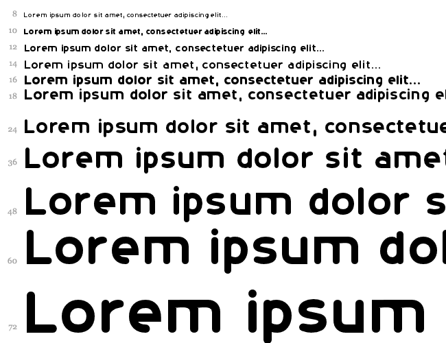 20th Century Font Cascade 