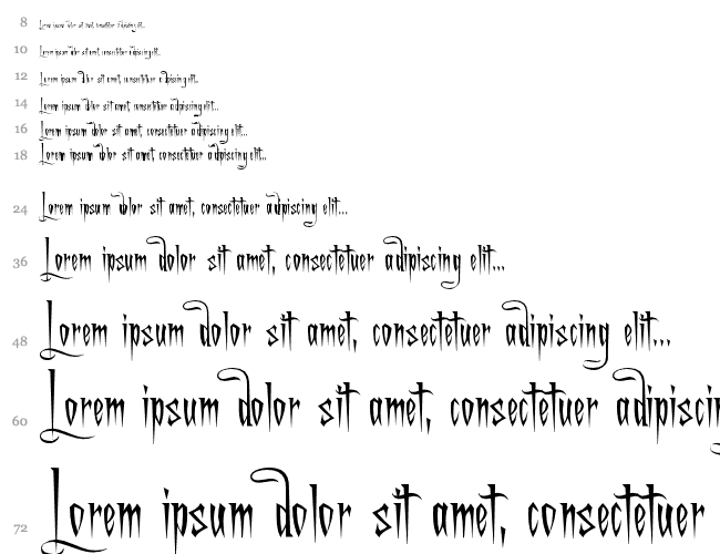 A Charming Font Cascade 