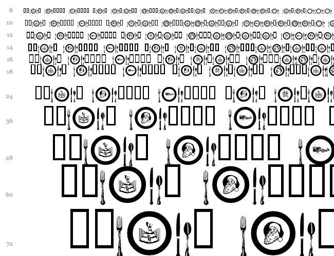 AL Place Settings Dings Cascade 