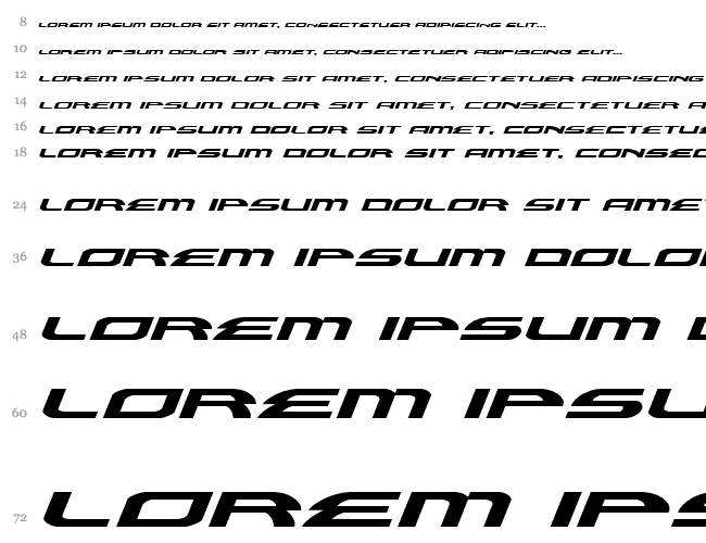 Alexis Expanded Italic Cascade 