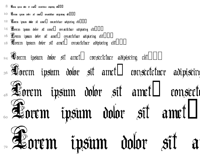 Anglo Text Cascade 