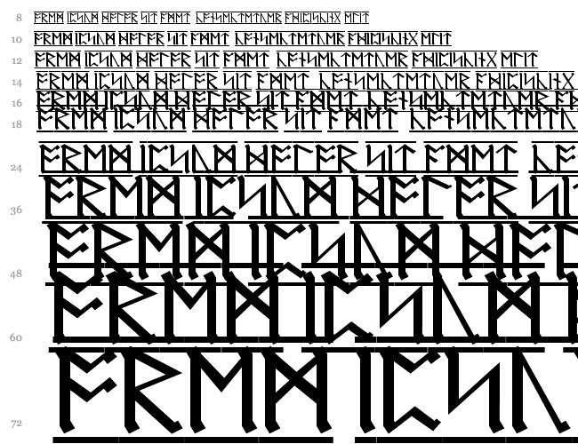 AngloSaxon Runes-1 Cascade 