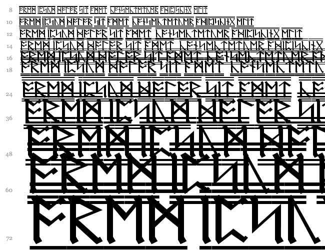 AngloSaxon Runes-2 Waterfall 