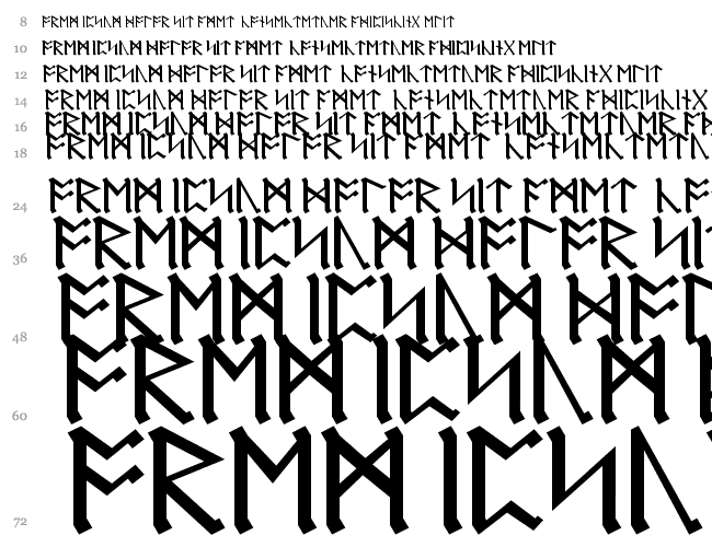 AngloSaxon Runes Waterfall 