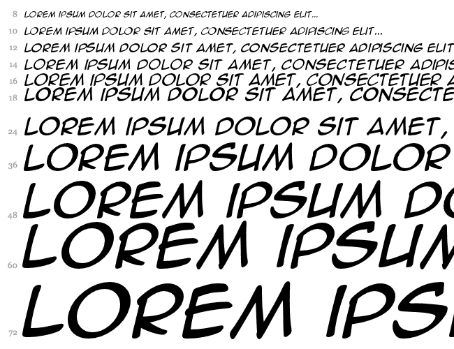 Anime Ace Italic Font