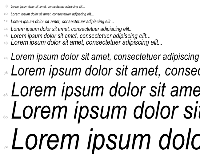 Arial Narrow Italic Водопад 