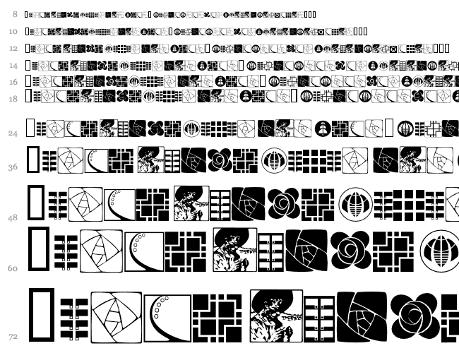 Arts & Crafts Dingbats Cachoeira 