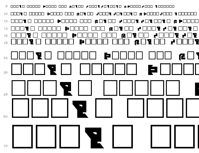 AVIAN/MYRMICAT numerals Cascata 