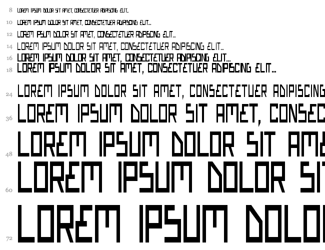 Bionic Type Condensed Водопад 