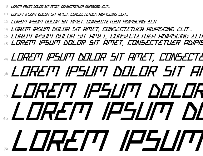 Bionic Type Italic Водопад 