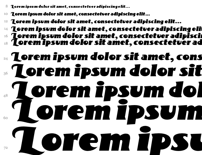 BottleKaps Swash Italic Cascada 