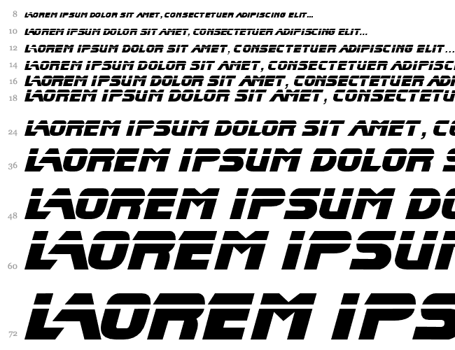 Blade Runner Movie Font 2 Wasserfall 