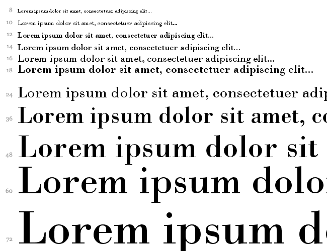 Bodoni BT Cascata 