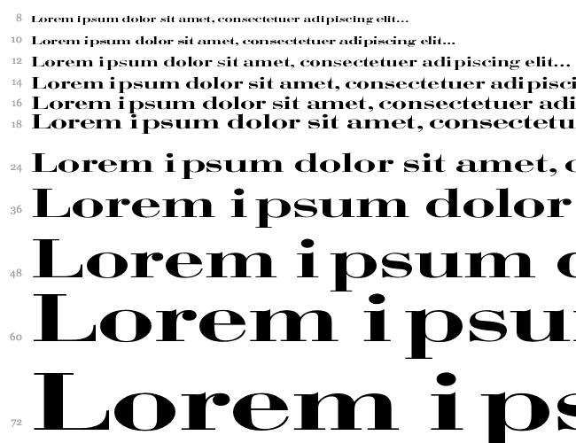 Bodoni Extended Cascada 