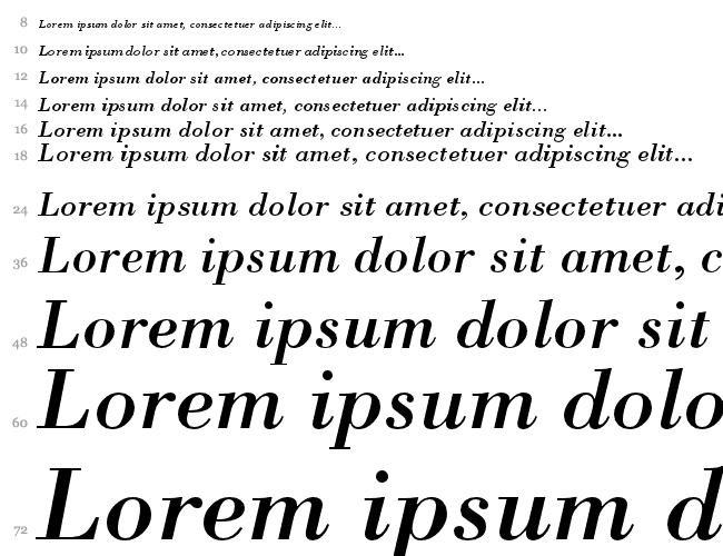 Bodoni Cascata 